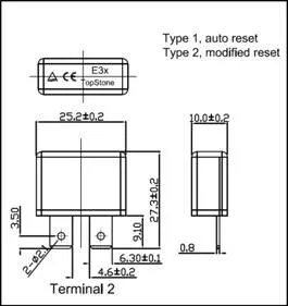 Snap Action Current Protector Battery Pack Protector Circuit Breakers