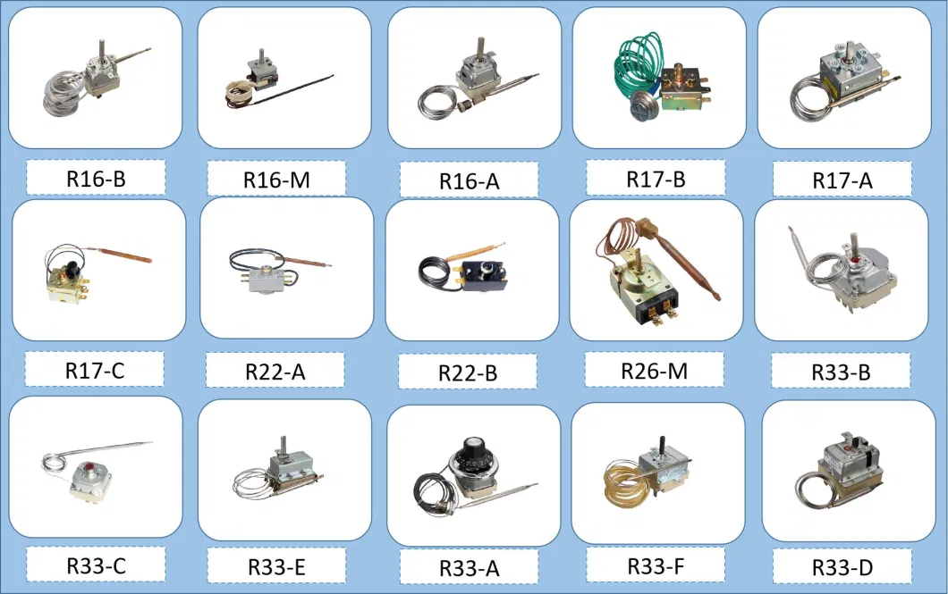 Wk-R66 F Adjustable 35-320 Degrees Capillary Thermostat for Electric Oven/Water Heater/Refrigerator/Washing Machine