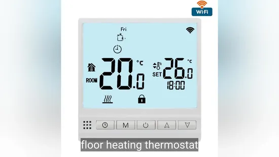 Digitaler Temperaturregler mit Design-LCD-Bildschirm, WLAN-Raumthermostat