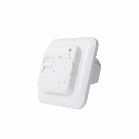 Raumthermostat mit 2 Positionen, elektrische Fußbodenheizung, mechanischer Bi-Metall-Temperaturregler mit Sensor