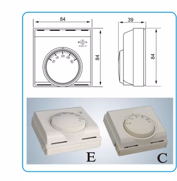 220V Mechanischer Gaskessel-Heizungsthermostat für Gaskessel-Temperaturregler Thermoregulator Raumwarm